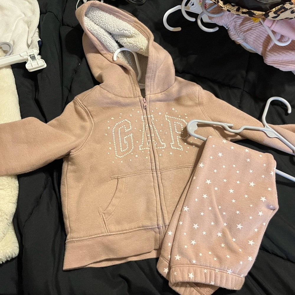 GAP Blush Pink Star Hoodie and Joggers